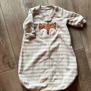 Carter's Beige Striped Fox Sleep Sack